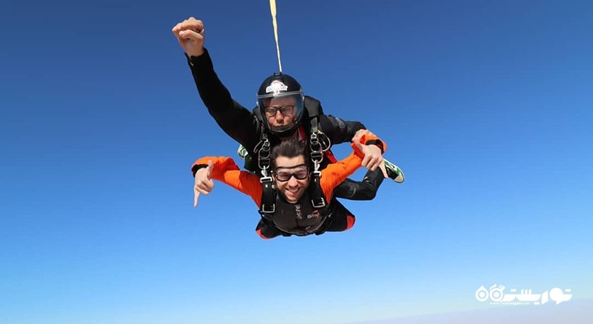 سرگرمی اسکای دایو ابوظبی شهر امارات متحده عربی کشور ابوظبی