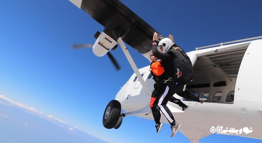 سرگرمی اسکای دایو ابوظبی شهر امارات متحده عربی کشور ابوظبی