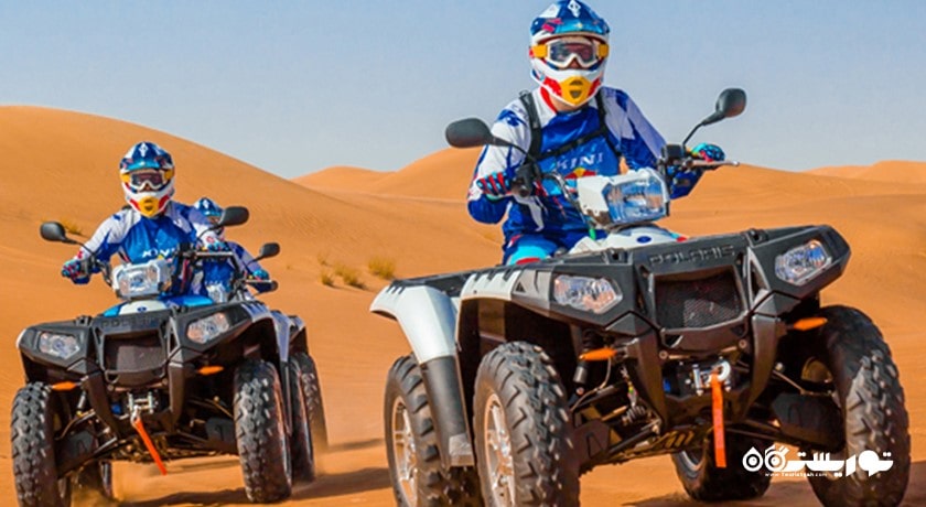 سرگرمی تور شن نوردی ابوظبی با موتور چهار چرخ  شهر امارات متحده عربی کشور ابوظبی