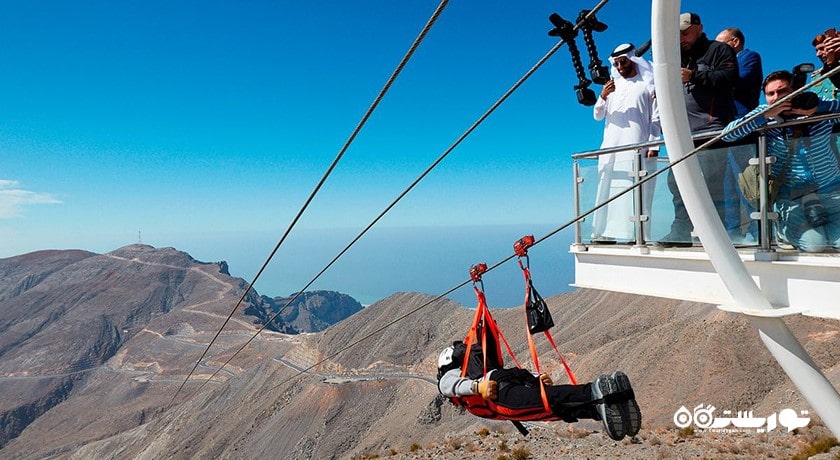 سرگرمی زیپ لاین ابوظبی شهر امارات متحده عربی کشور ابوظبی