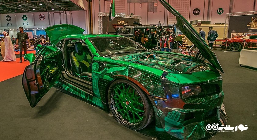 سرگرمی نمایشگاه اتومبیل ابوظبی شهر امارات متحده عربی کشور ابوظبی