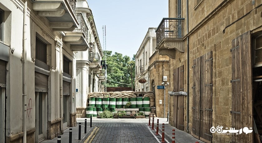  خط سبز در نیکوزیای شمالی شهر قبرس شمالی کشور نیکوزیای شمالی