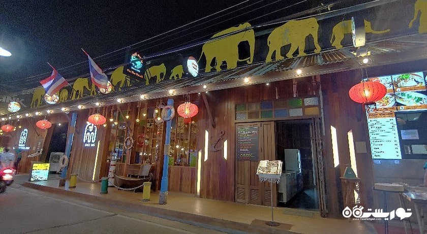 مرکز خرید مرکز خرید خیابان دهکده ماهیگیر شهر تایلند کشور کو سامویی