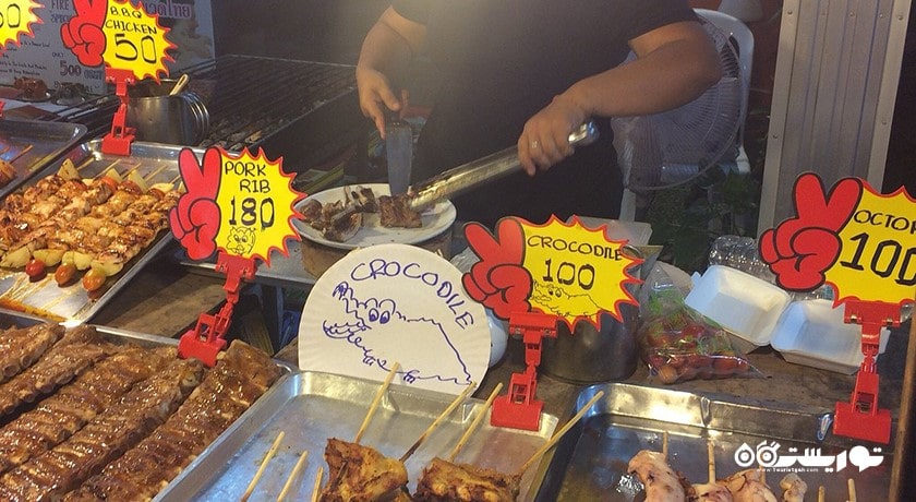 مرکز خرید بازارهای شبانه کو سامویی شهر تایلند کشور کو سامویی