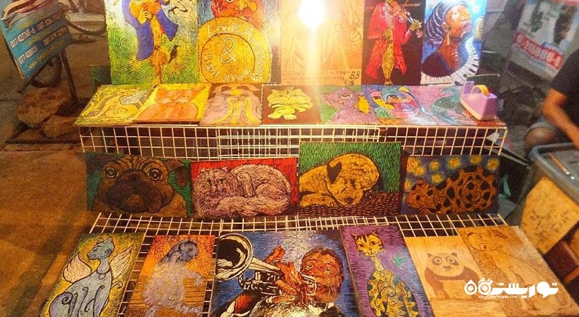 مرکز خرید بازارهای شبانه کو سامویی شهر تایلند کشور کو سامویی