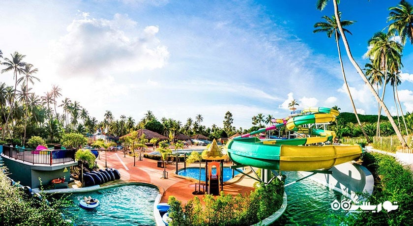 سرگرمی پارک آبی فیل صورتی سامویی شهر تایلند کشور کو سامویی