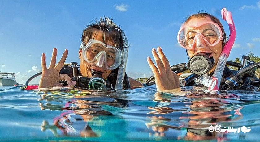 سرگرمی غواصی در کوسامویی شهر تایلند کشور کو سامویی