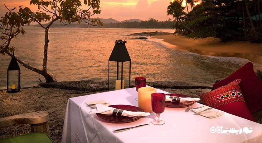 سرگرمی غذاخوری در کوسامویی شهر تایلند کشور کو سامویی