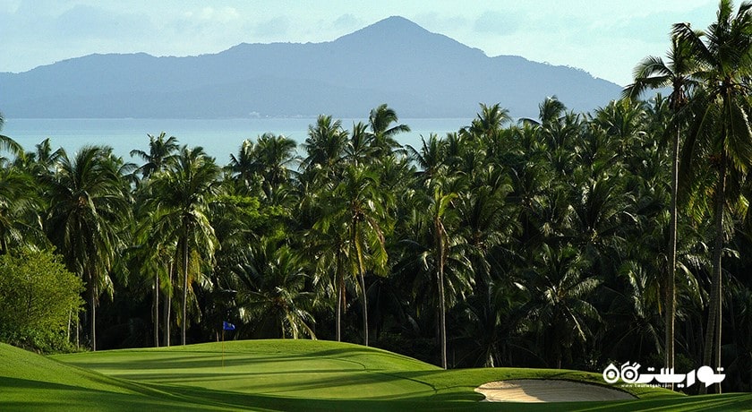 سرگرمی گلف در کوسامویی شهر تایلند کشور کو سامویی