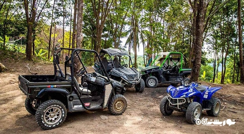 سرگرمی سواری با خودروی همه جارو در کوسامویی شهر تایلند کشور کو سامویی