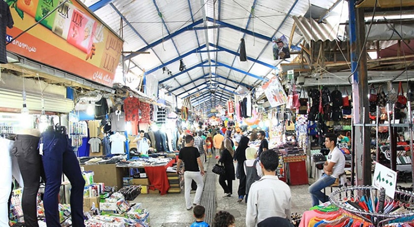  بازار بزرگ ساحلی آستارا شهر گیلان استان آستارا