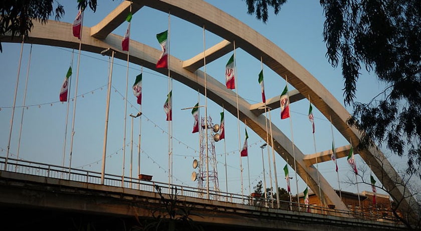  پل معلق آمل شهرستان مازندران استان آمل