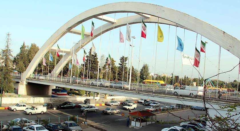  پل معلق آمل شهرستان مازندران استان آمل