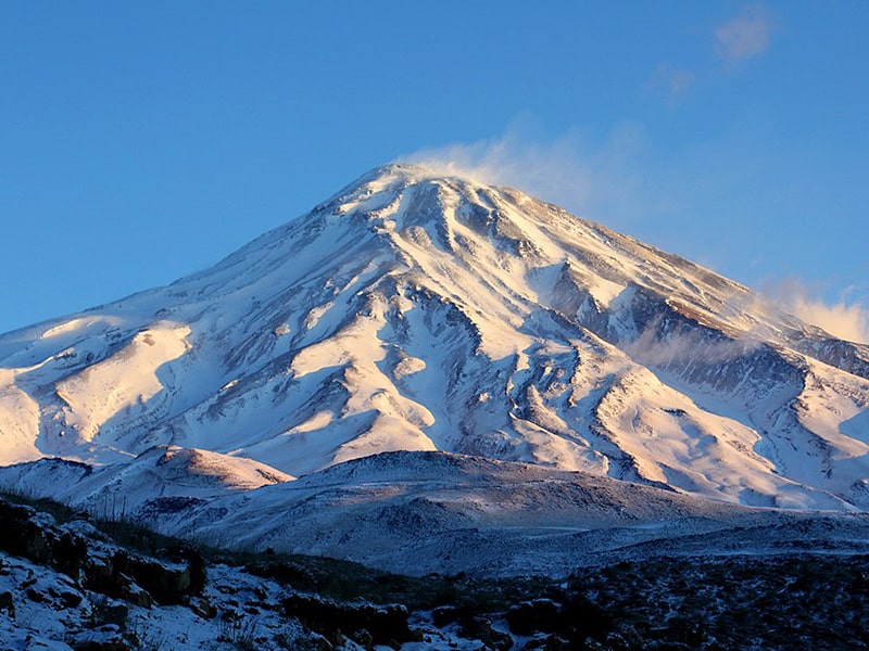  قله دماوند شهرستان مازندران استان آمل