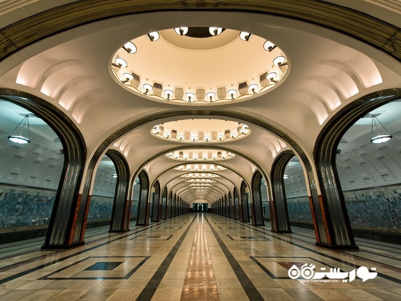 12.ایستگاه مترو مایکوفسکی (Mayakovskaya Metro Station)