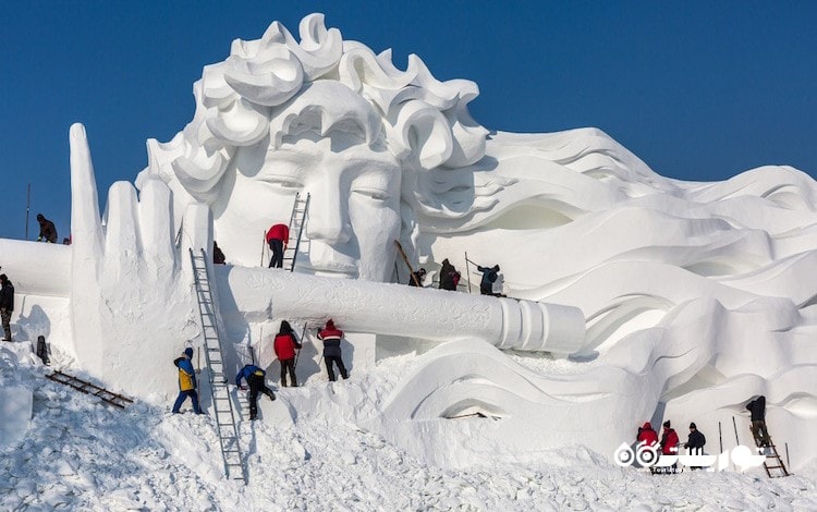 آشنایی با بزرگترین جشنواره مجسمه های برفی و یخی