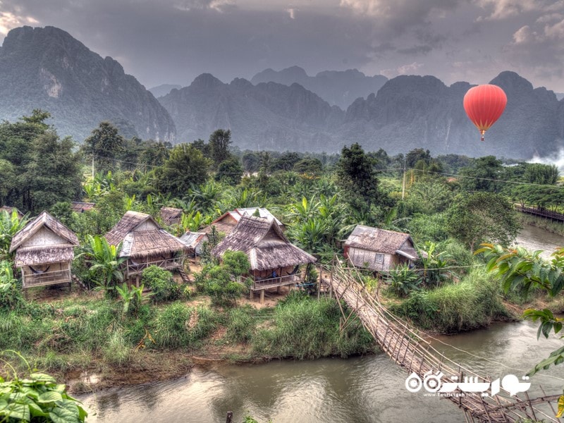 روستای ونگ وینگ (Vang Vieng) در کشور لائوس (Laos)