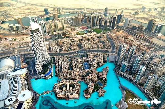 چشم انداز جذاب برج خلیفه، دبی