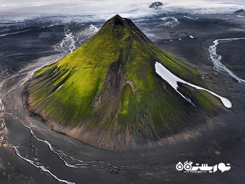 10.کوه آتشفشانی مائلیفل (Maelifell)، ایسلند