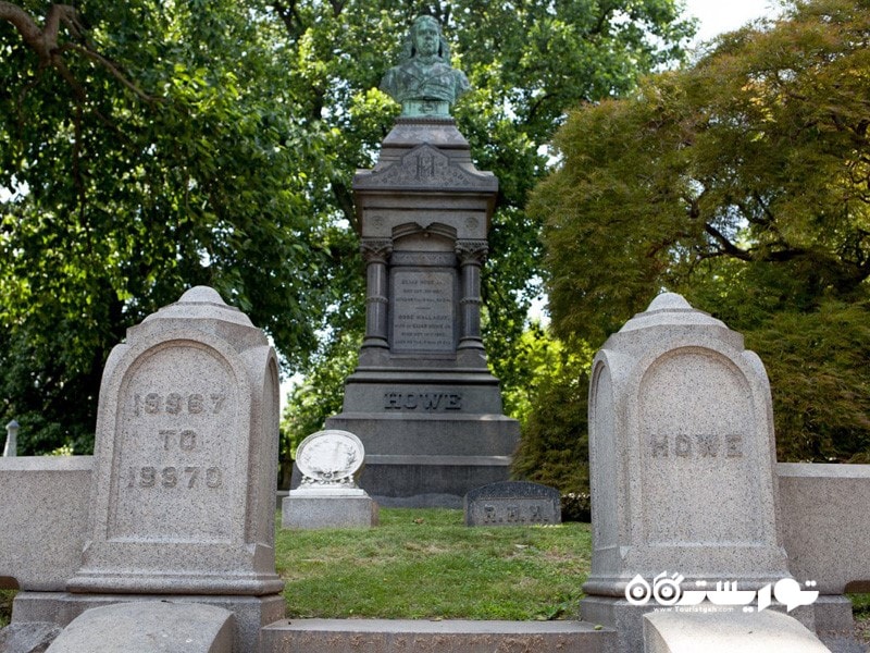 مقبره الیاس هاو (Elias Howe Jr) مخترع چرخ خیاطی 