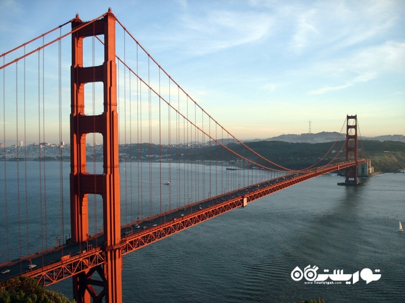 5. پل گلدن گیت (Golden Gate Bridge)، سان فرانسیسکو، کالیفرنیا  