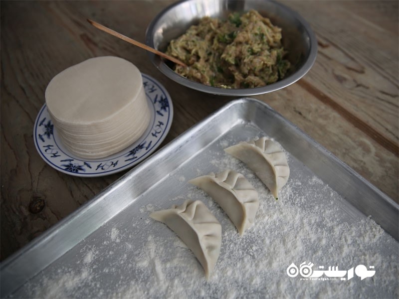 جیائوزی (Jiaozi) یا دامپلینگ چینی (dumpling) در کشور چین