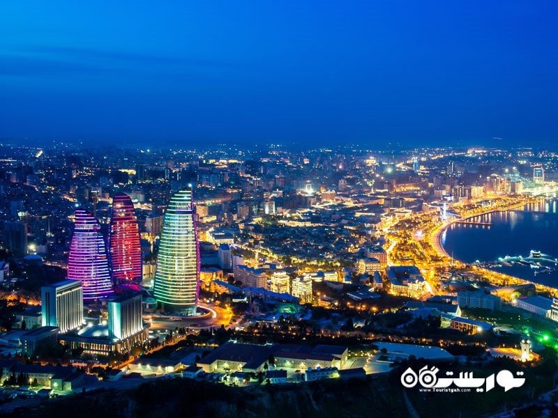 شهر باکو در کشور آذربایجان