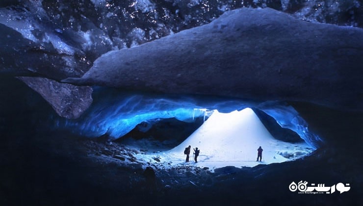 5. شکاف یخی در کوهستان راکی کانادا، کانادا