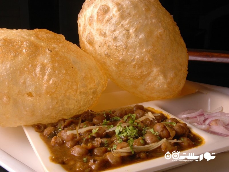 چله باچور (Chole Bhature) غذای خیابانی محبوب در کشور هندوستان