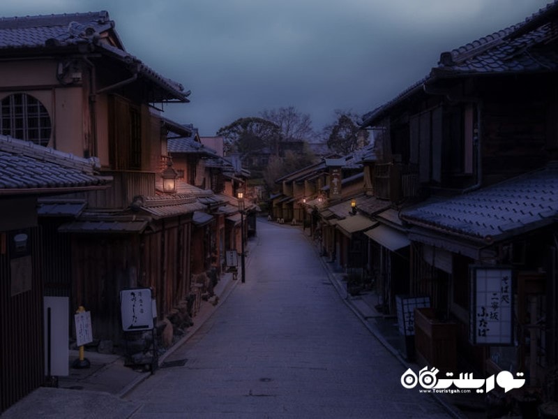 خیابان های کیوتو در  کشور  ژاپن