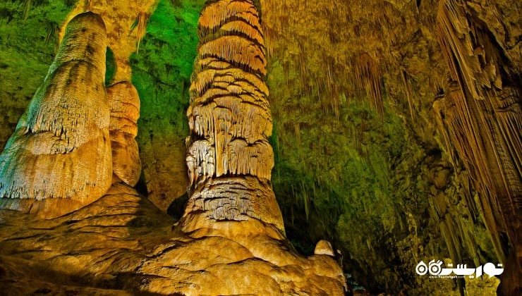 4. غارهای کارلسباد (Carlsbad)، نیومکزیکو، ایالات متحده آمریکا